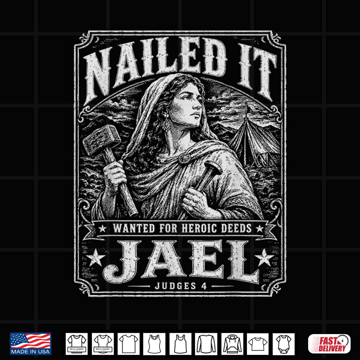 Nailed It Jael 1200 Bc Humor Shirt Nailed It Jael 1200 Bc Humor Shirt