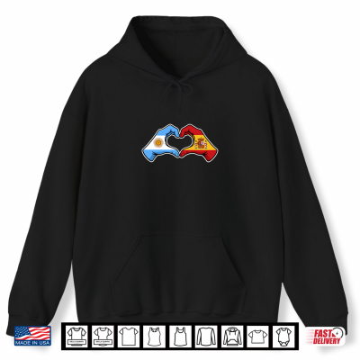 Spanish Argentinian Half Spain Argentina Espana Argentina Performance Shirt 1 Hoodie Spanish Argentinian Half Spain Argentina Espana Argentina Performance Shirt