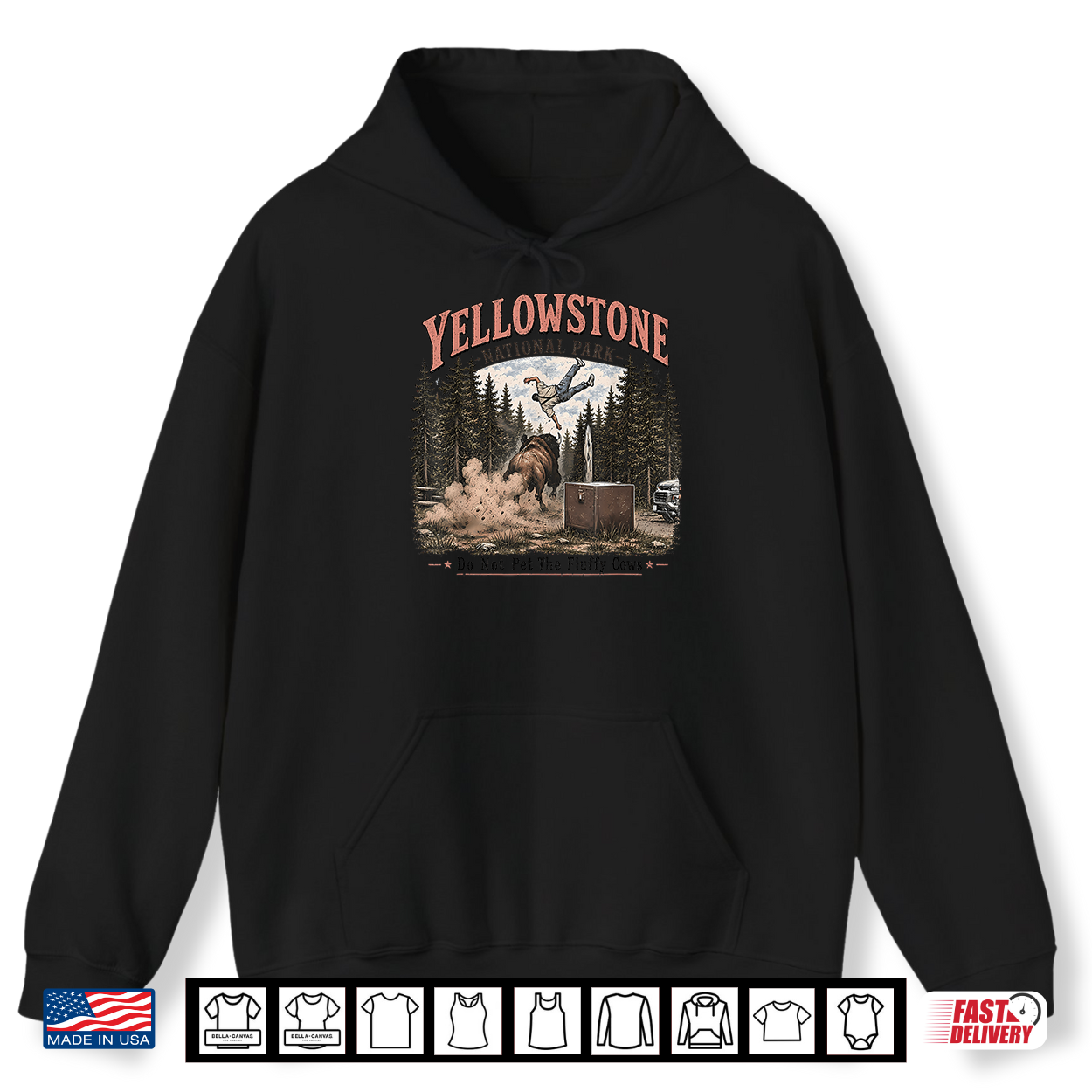 Yellowstone National Park Do Not Pet The Fluffy Cows Bison Shirt Yellowstone National Park Do Not Pet The Fluffy Cows Bison Shirt