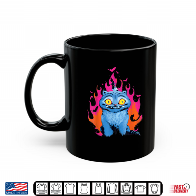 Kpop Demon Hunters Halloween Derpy & Sussie Flames & Bats Shirt 3 Mug Kpop Demon Hunters Halloween Derpy Sussie Flames Bats Shirt
