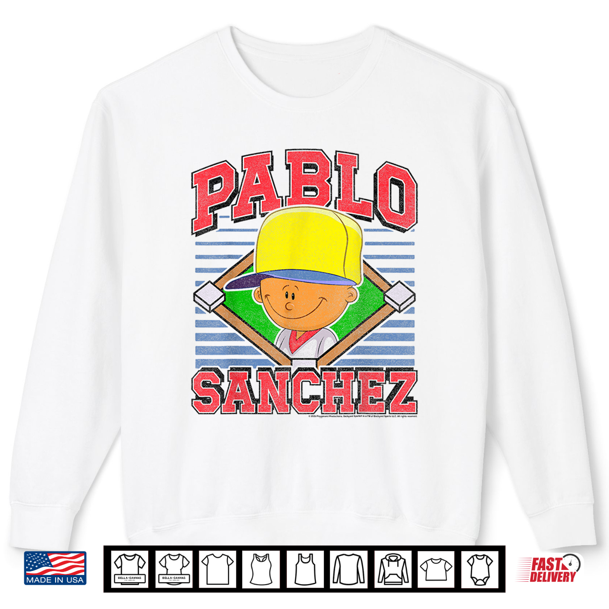 Backyard Sports Pablo Sanchez Baseball Diamond Video Game Shirt Backyard Sports Pablo Sanchez Baseball Diamond Video Game Shirt