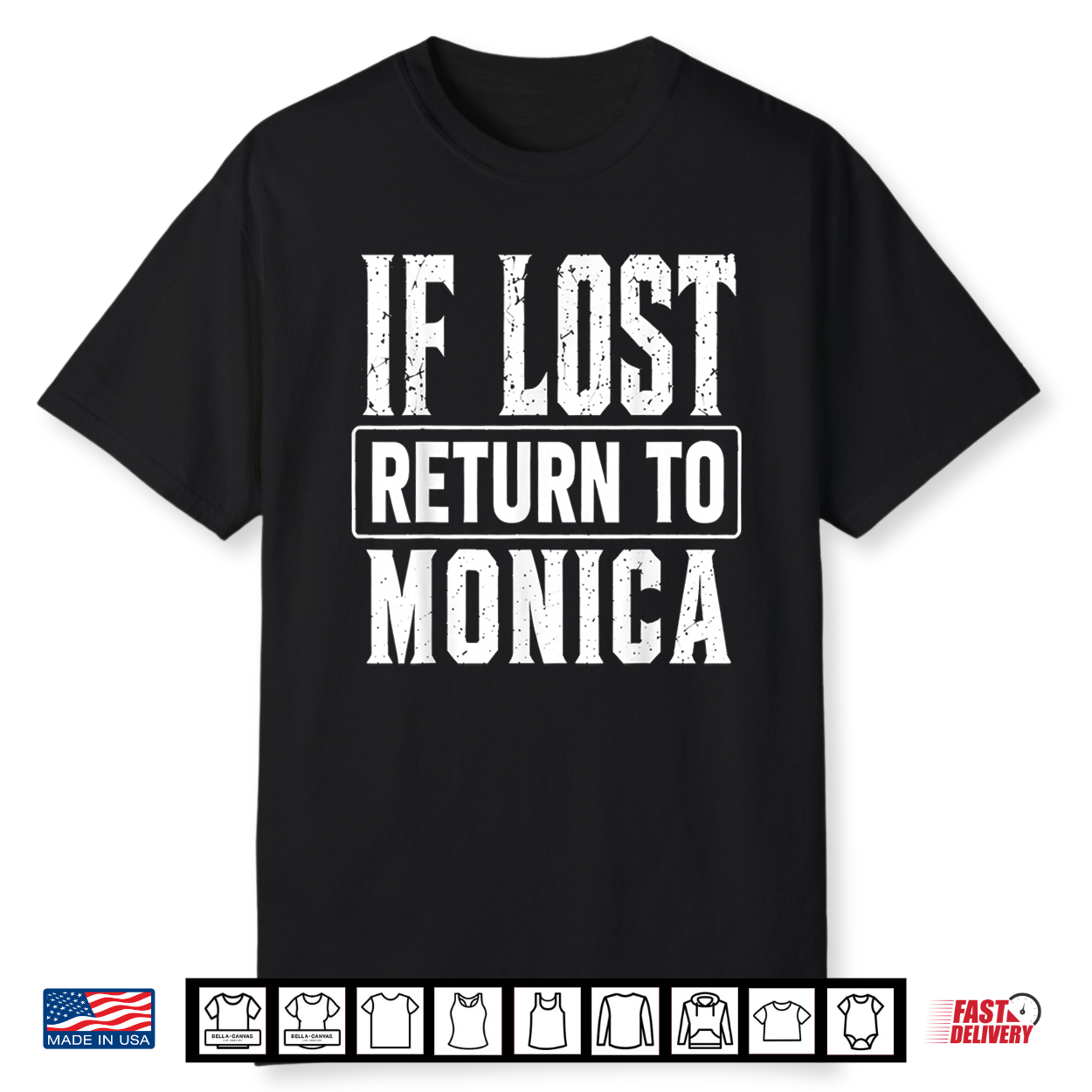 Funny If Lost Return To Monica Couple Matching Shirt Funny If Lost Return To Monica Couple Matching Shirt