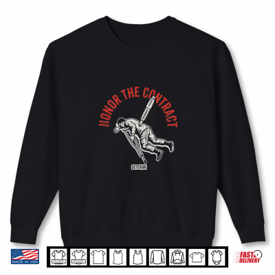 Sweatshirt Honor The Contract Support Veterans Vintage Shirt 2