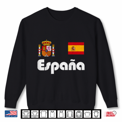 Sweatshirt Vintage Spain Espana Retro Classic Gifts for Men Women Kids Shirt 2