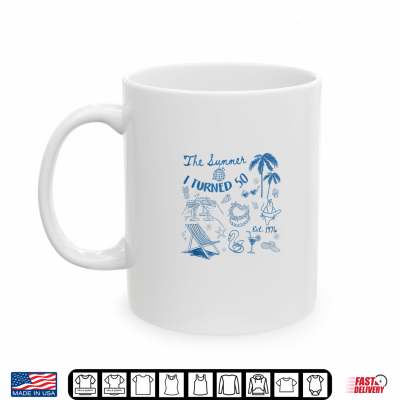 Mug Summer I Turned 50 Beach Seashell Coastal 35th Birthday Shirt 2