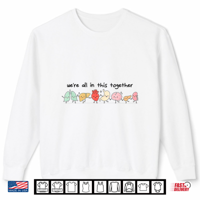 Sweatshirt Cute Organ Friends Healthcare Nurse Medical Student Anatomy Shirt