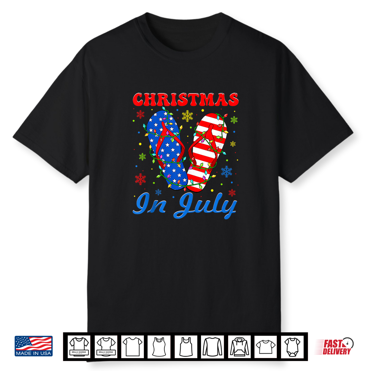 Flip Flops Christmas In July Xmas Beach Vacation Shirt Flip Flops Christmas In July Xmas Beach Vacation Shirt