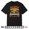 Halloween Pickleball Game Skeletons And Pickle Ball Shirt