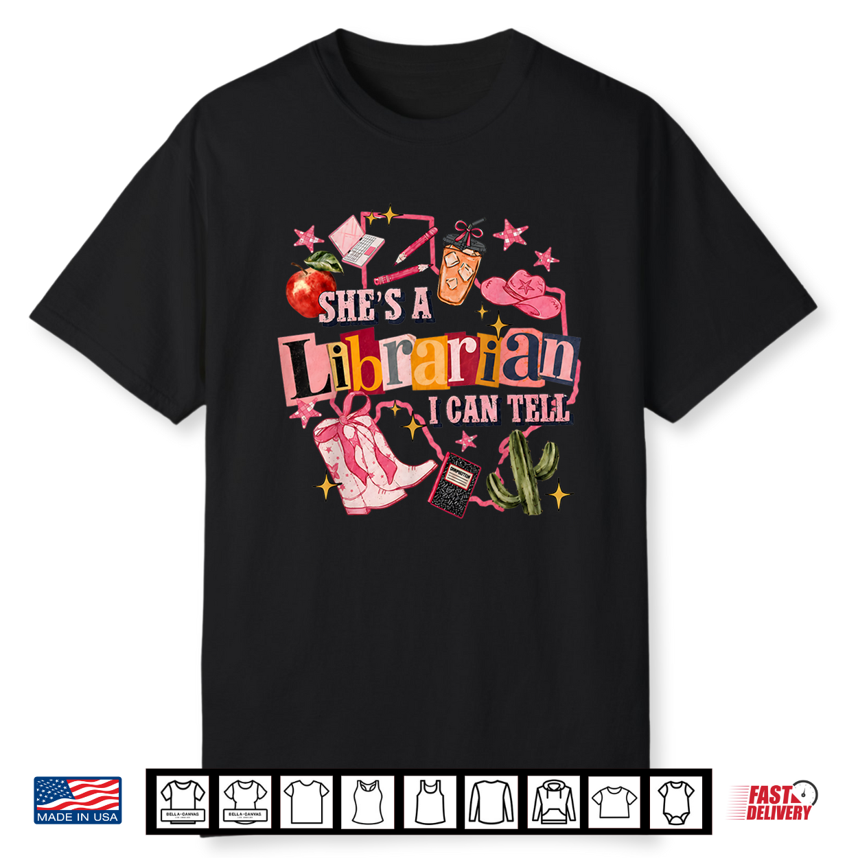 Shes A Librarian I Can Tell Western Classroom Art Shirt Shes A Librarian I Can Tell Western Classroom Art Shirt