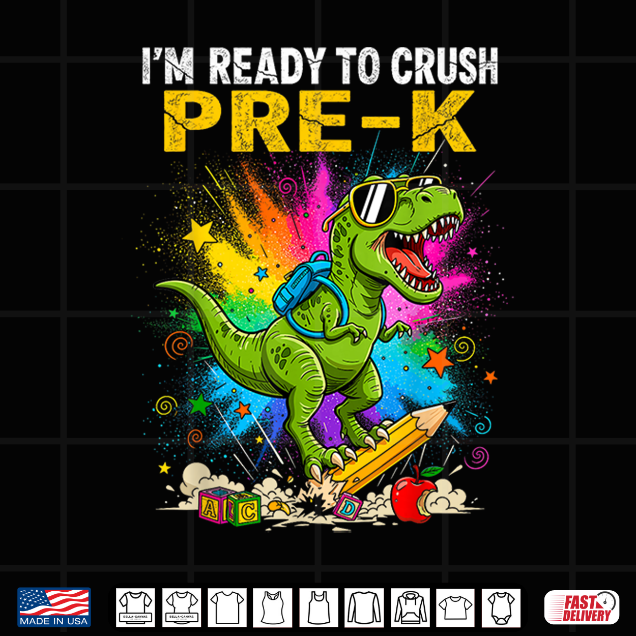 Crush Pre K Boys Preschool First Day Of Pre K Back To School Shirt Crush Pre K Boys Preschool First Day Of Pre K Back To School Shirt