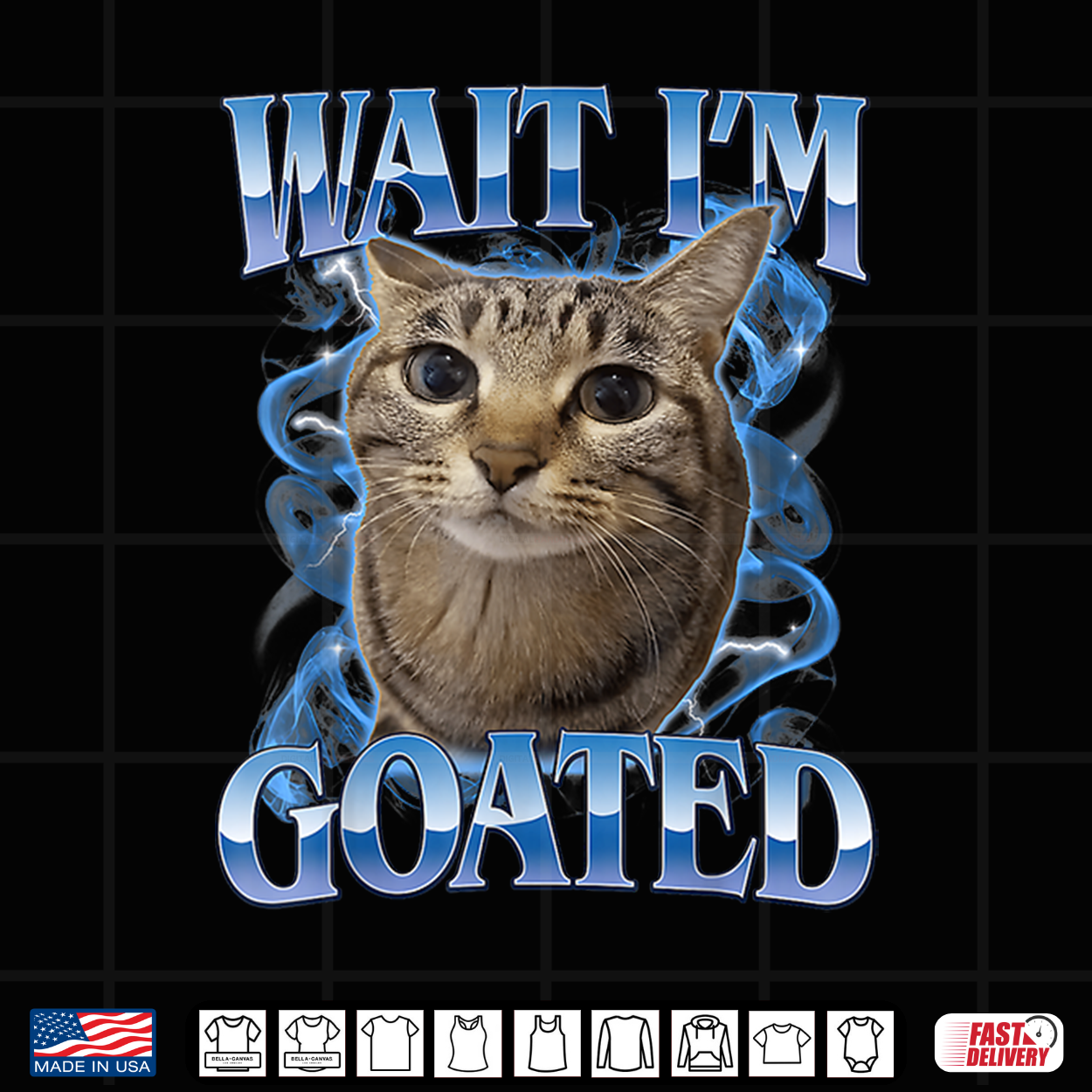 Funny Wait I’M Goated Cat Meme Shirt Funny Wait I’M Goated Cat Meme Shirt