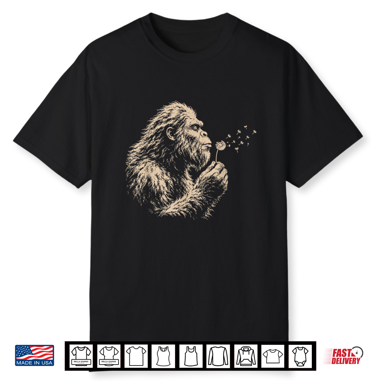 Gorilla Blowing Dandelion Wilderness Shirt Gorilla Blowing Dandelion Wilderness Shirt