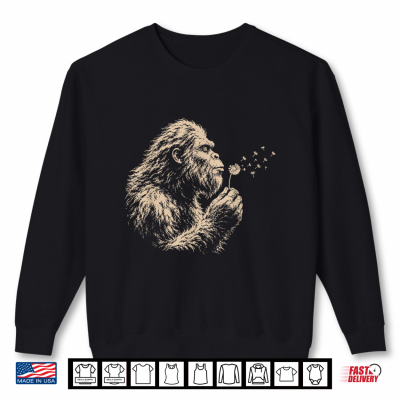 Gorilla Blowing Dandelion Wilderness Shirt 2 Sweatshirt Gorilla Blowing Dandelion Wilderness Shirt