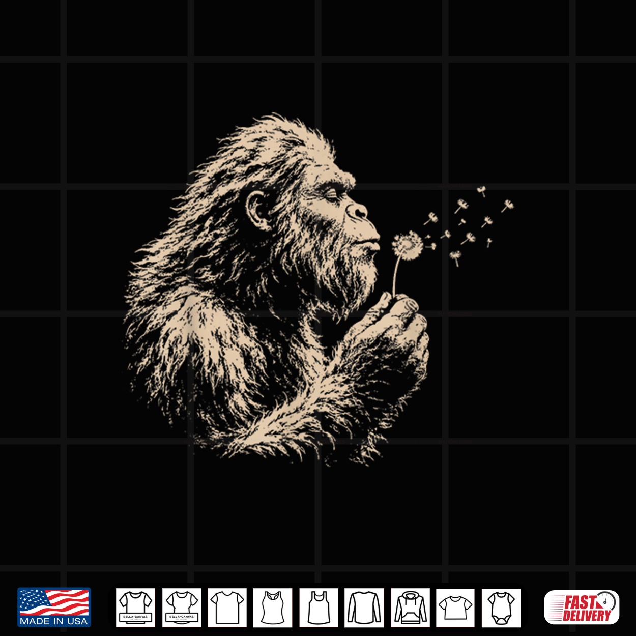 Gorilla Blowing Dandelion Wilderness Shirt Gorilla Blowing Dandelion Wilderness Shirt