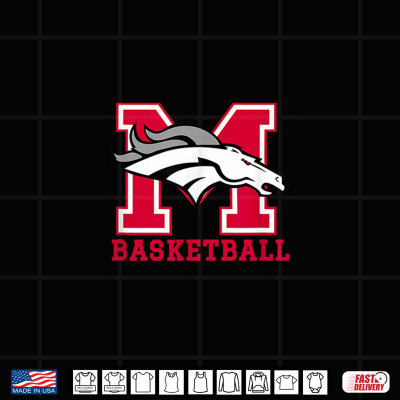 Design McNair High School Mustangs Basketball Shirt