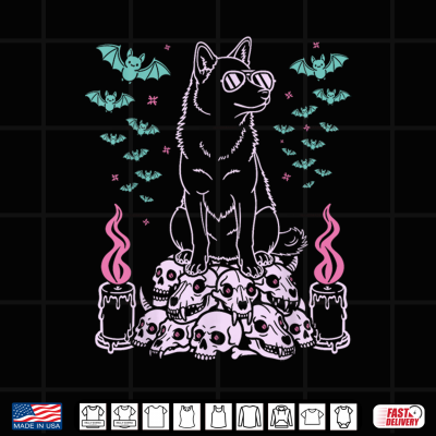 Siberian Husky Dog Lover Kawaii Pastel Goth Shirt 4 Design Siberian Husky Dog Lover Kawaii Pastel Goth Shirt