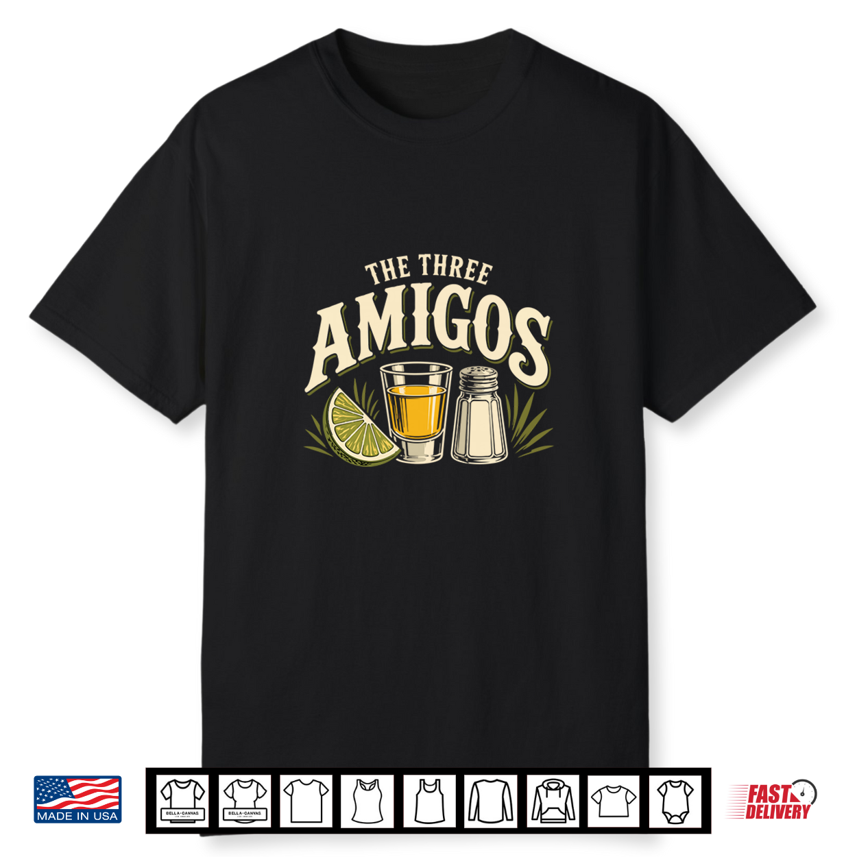 Three Amigos Cinco De Mayo Tequila Party Design Shirt Three Amigos Cinco De Mayo Tequila Party Design Shirt