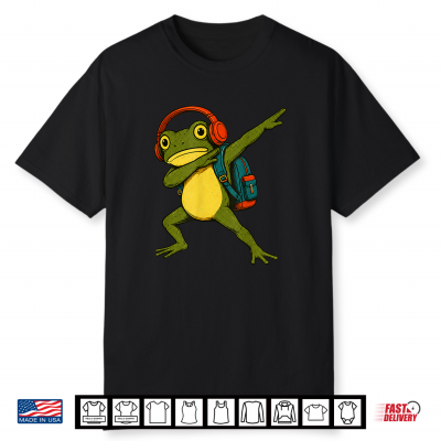 Frog Back To School Girl Boy Kid First Day Of School Shirt