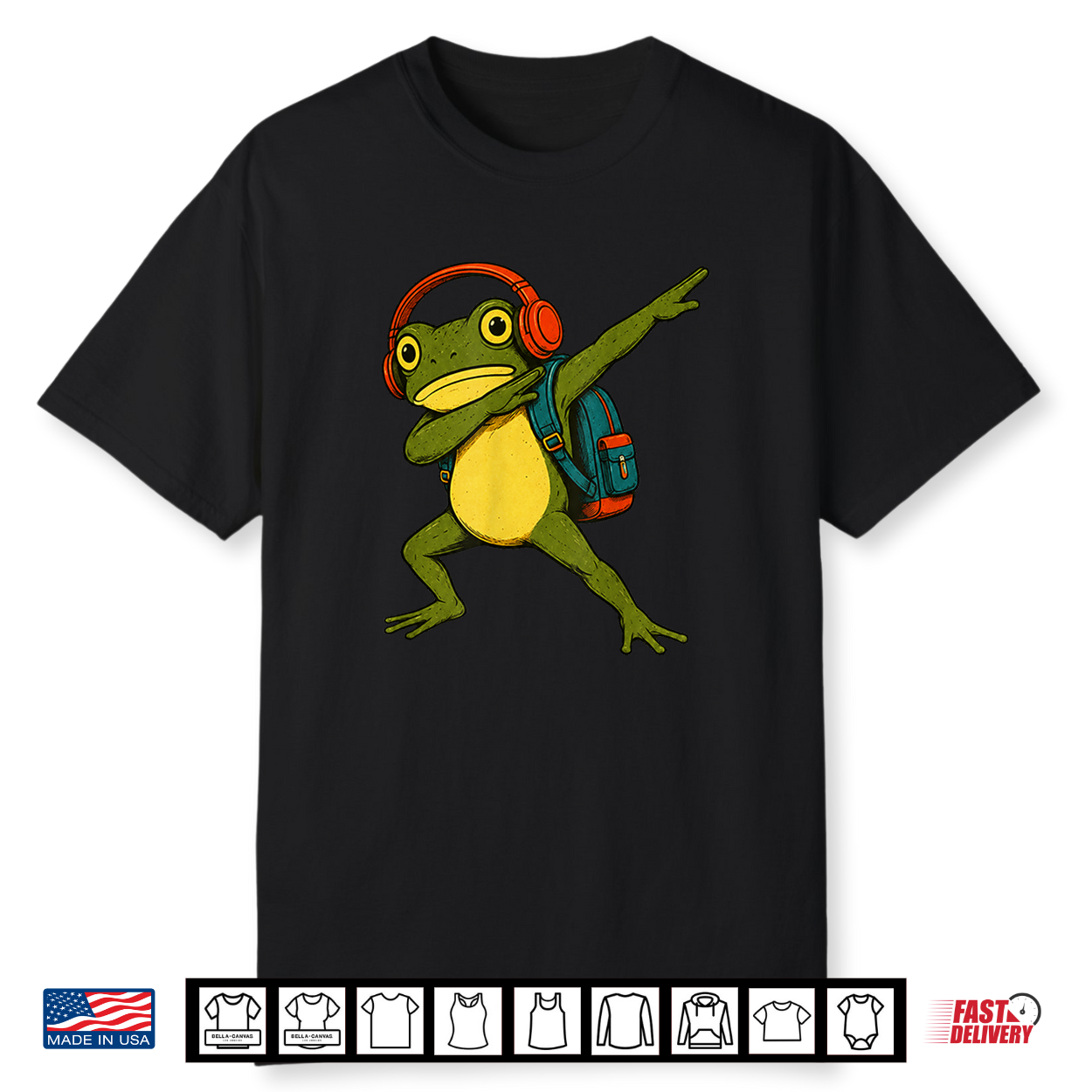 Frog Back To School Girl Boy Kid First Day Of School Shirt