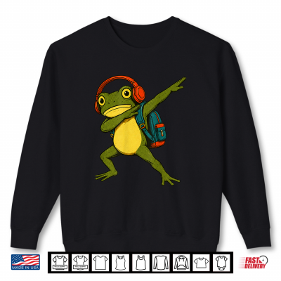 Sweatshirt Frog Back to School Girl Boy Kid First Day of School Shirt