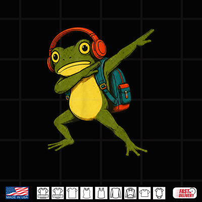Design Frog Back to School Girl Boy Kid First Day of School Shirt