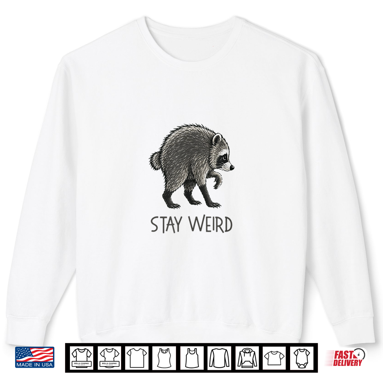Trash Panda Stay Weird Cute Jimothy Raccoon Viral Meme Shirt