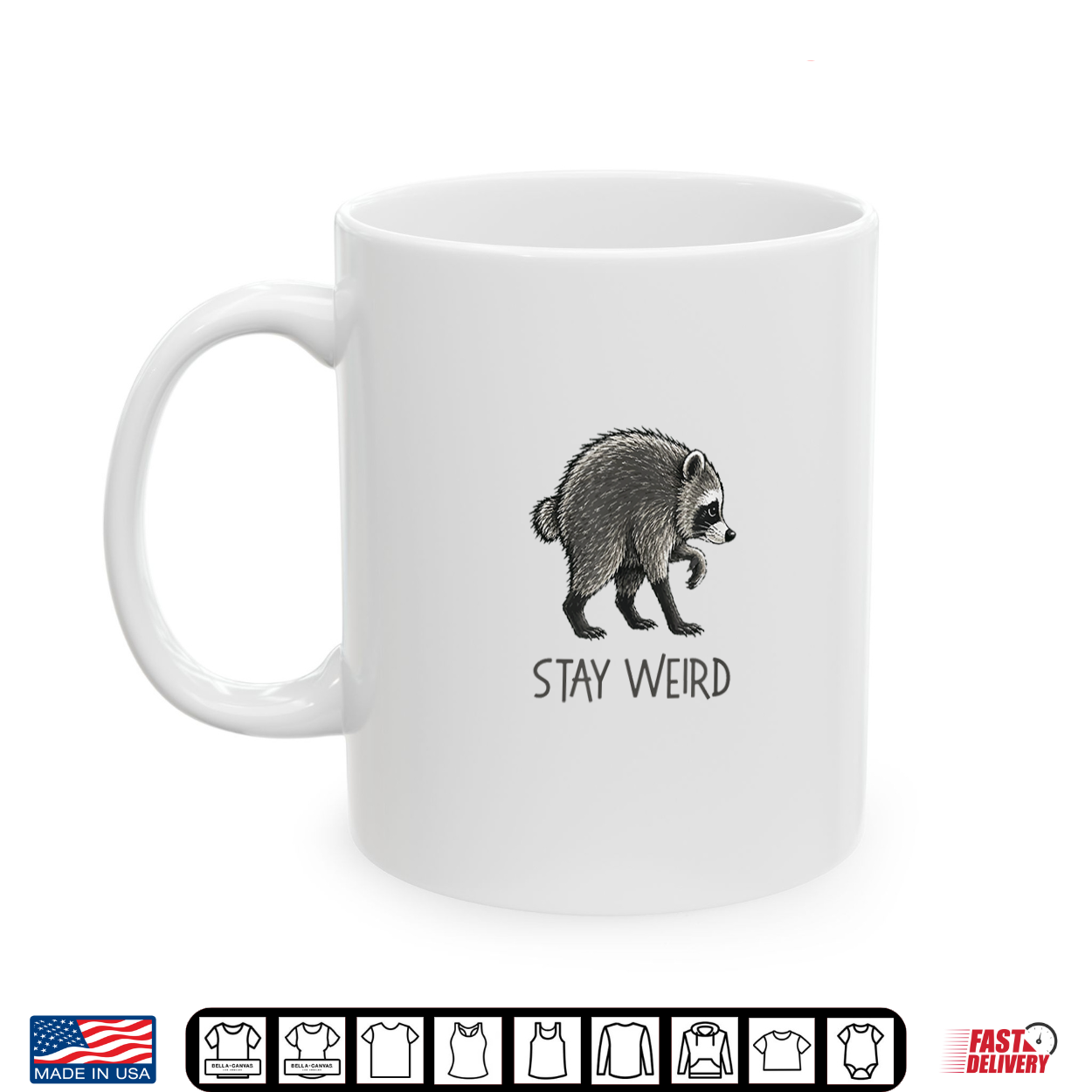 Trash Panda Stay Weird Cute Jimothy Raccoon Viral Meme Shirt