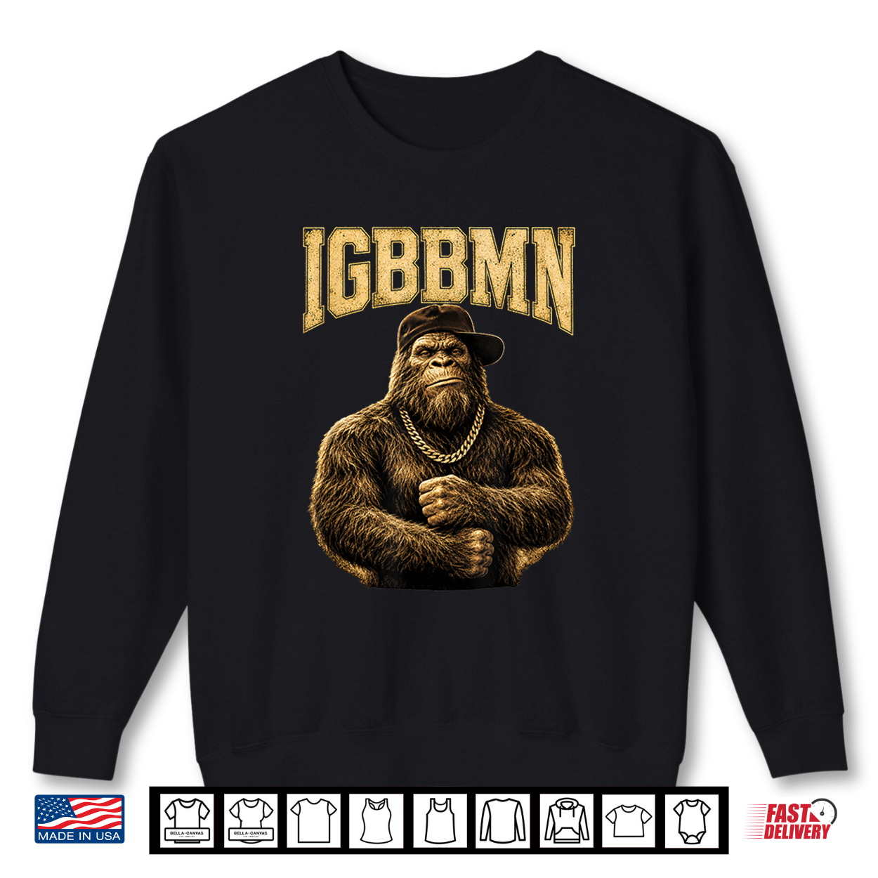 Igbbmn Its Gonna Be Bad Man Funny Bigfoot Meme Sasquatch Shirt