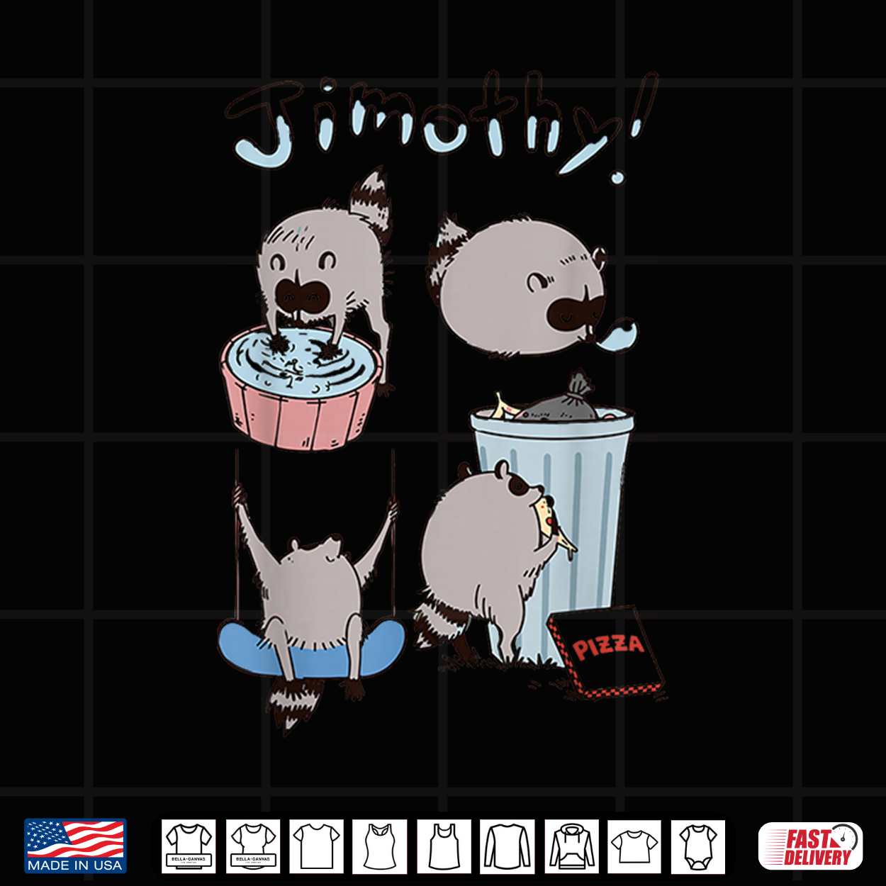 Jimothy Ballard Seattle Raccoon Cute Daily Adventures Scenes Shirt