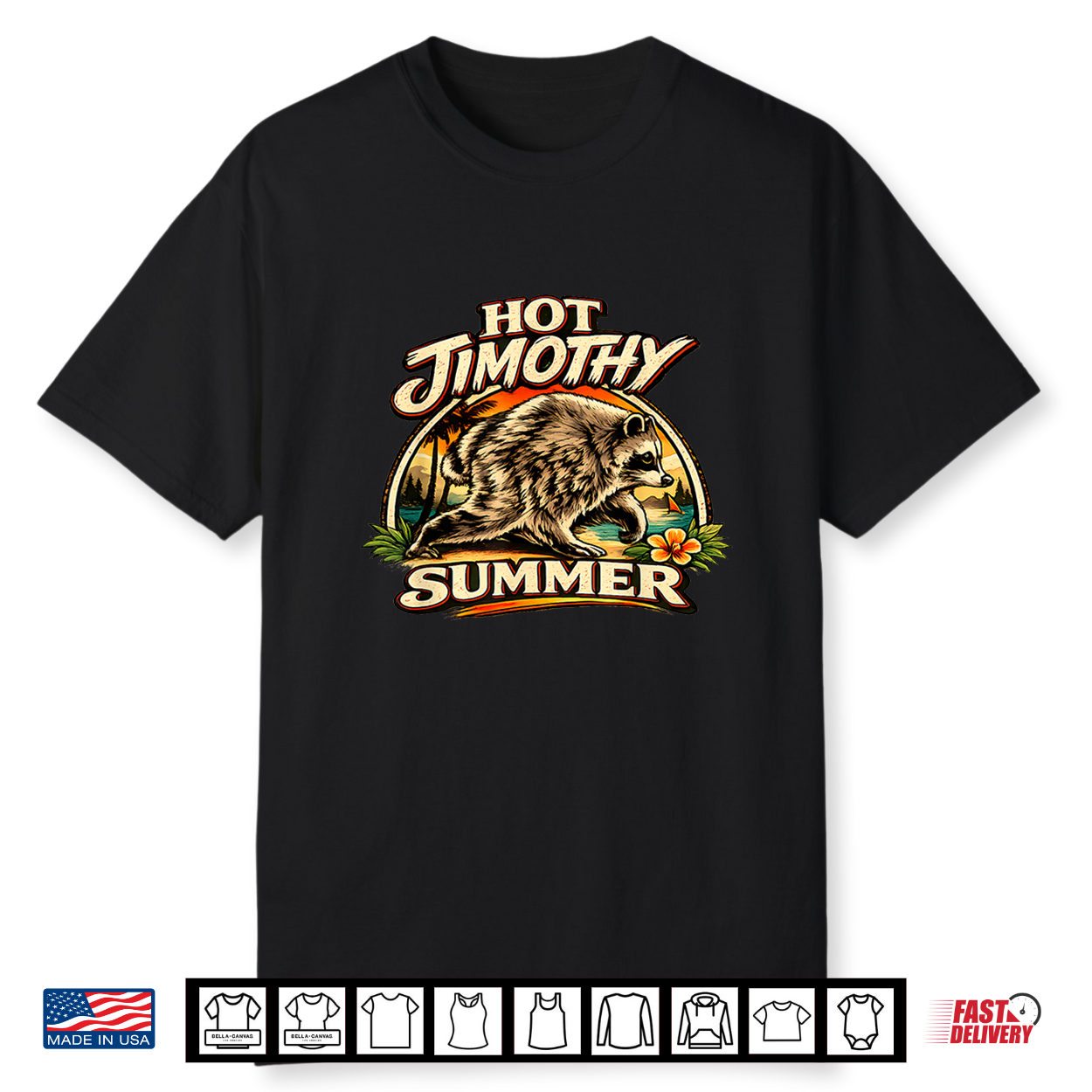 Jimothy Viral Raccoon Meme Vintage Funny Hot Jimothy Summer Shirt