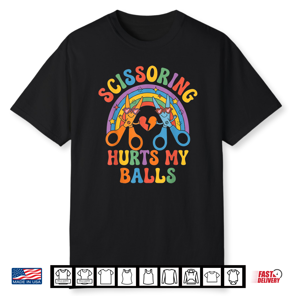 Scissoring Hurts My Balls Coworker Gag Funny Office Pranks Shirt