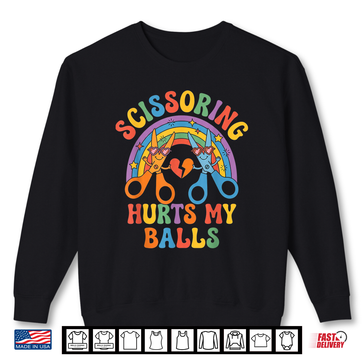 Scissoring Hurts My Balls Coworker Gag Funny Office Pranks Shirt