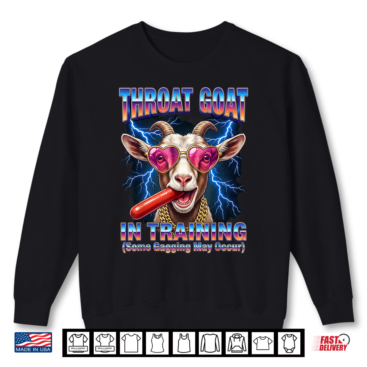 Throat Goat Ridiculous Dirty Vulgar Bachelorette Party Women Shirt