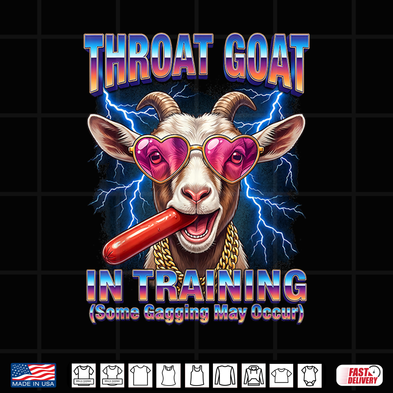 Throat Goat Ridiculous Dirty Vulgar Bachelorette Party Women Shirt