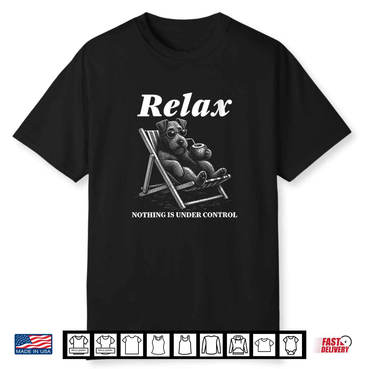 Airedale Terrier Relax Nothing Is Under Control Dog Shirt Airedale Terrier Relax Nothing Is Under Control Dog Shirt