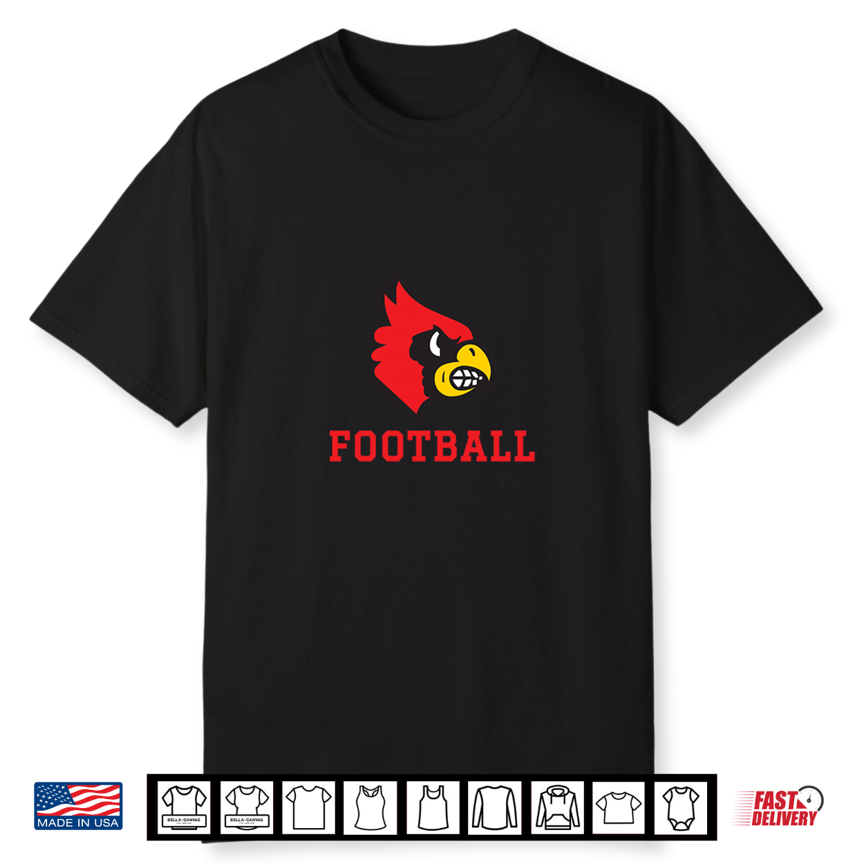Alton High School Redbirds Football Shirt Alton High School Redbirds Football Shirt