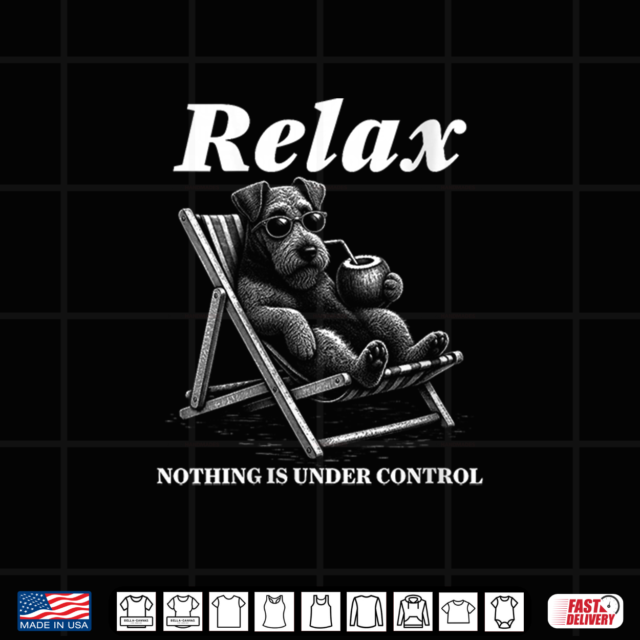 Airedale Terrier Relax Nothing Is Under Control Dog Shirt Airedale Terrier Relax Nothing Is Under Control Dog Shirt