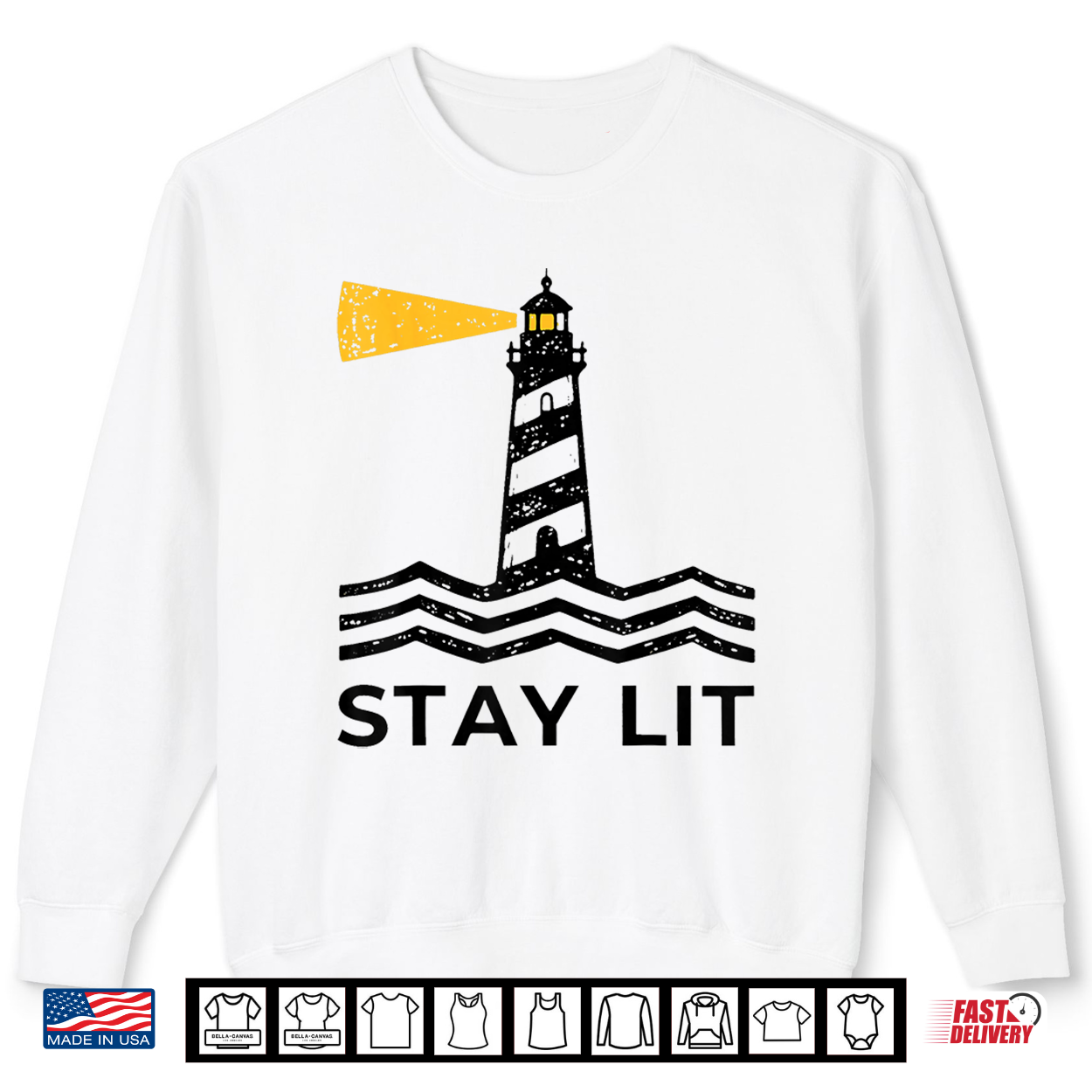 Block Stay Lit Lighthouse Nautical Ocean Boating Humor Shirt Block Stay Lit Lighthouse Nautical Ocean Boating Humor Shirt