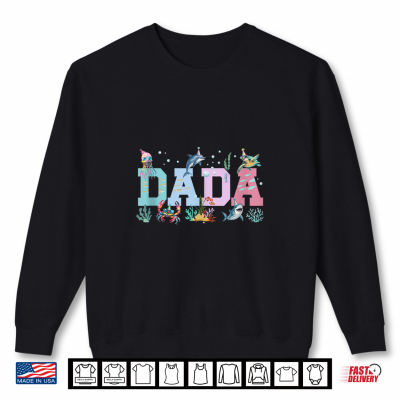 Dada Ocean Animals Birthday Shirt 2 Sweatshirt Dada Ocean Animals Birthday Shirt