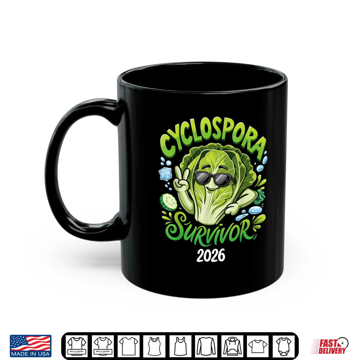 Cyclospora Survivor 2026 Funny Lettuce Parasite Cyclosporias Shirt Cyclospora Survivor 2026 Funny Lettuce Parasite Cyclosporias Shirt