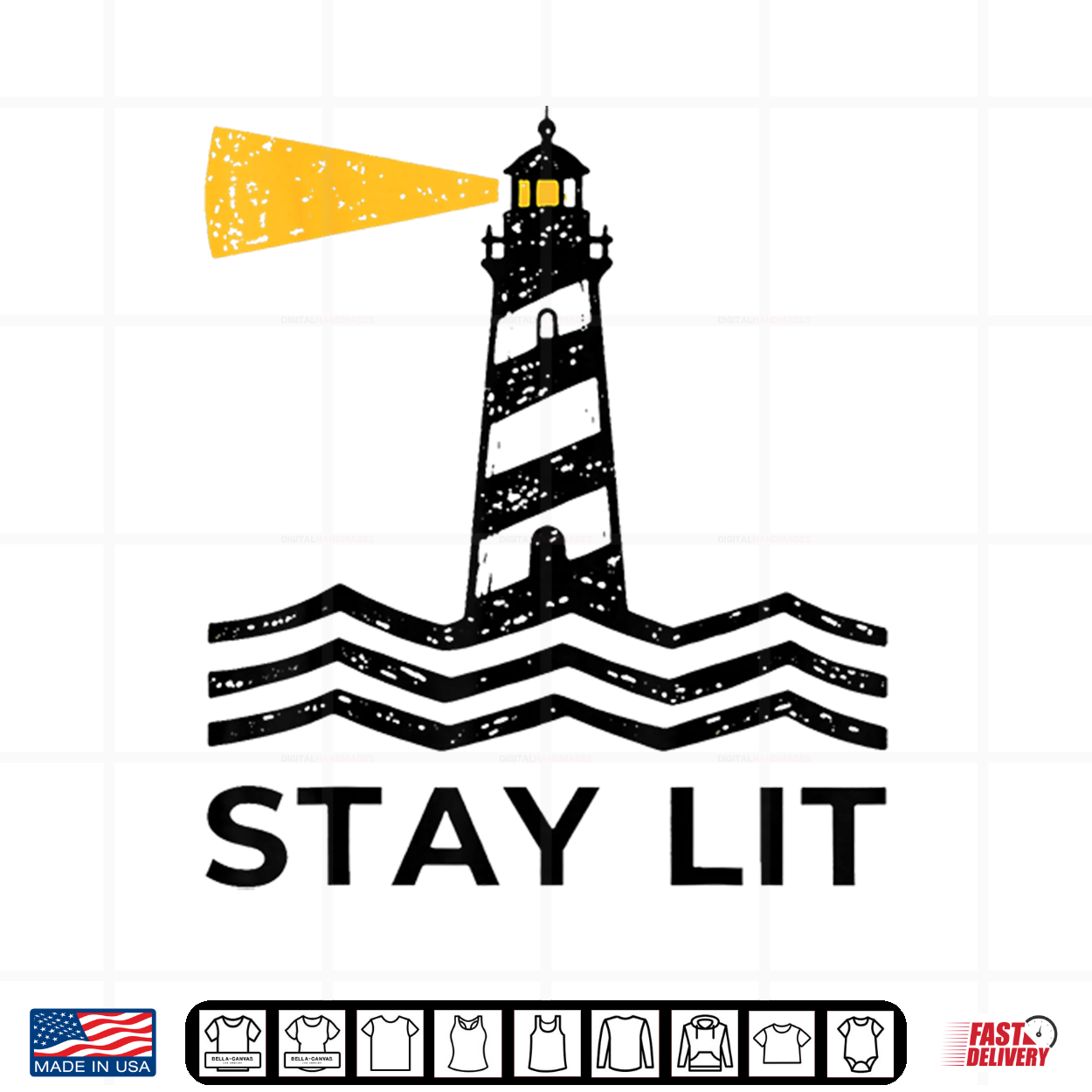 Block Stay Lit Lighthouse Nautical Ocean Boating Humor Shirt Block Stay Lit Lighthouse Nautical Ocean Boating Humor Shirt