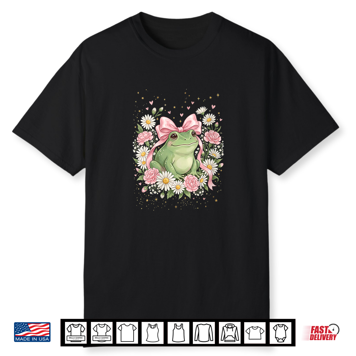 Daisy Flower Floral Frog Summer Daisies Shirt Daisy Flower Floral Frog Summer Daisies Shirt