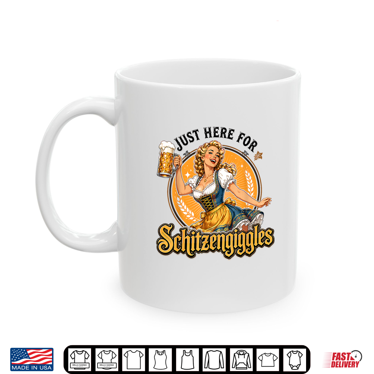 Just Here For Schitzengiggles Funny Beer Fest Shirt