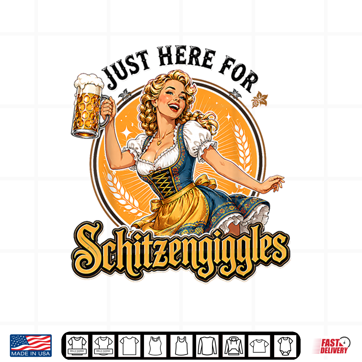 Just Here For Schitzengiggles Funny Beer Fest Shirt