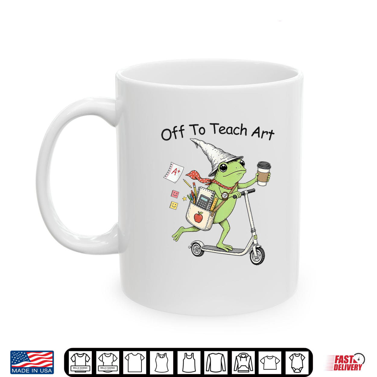 Off To Teach Art Teacher Frog Funny Back To School Shirt