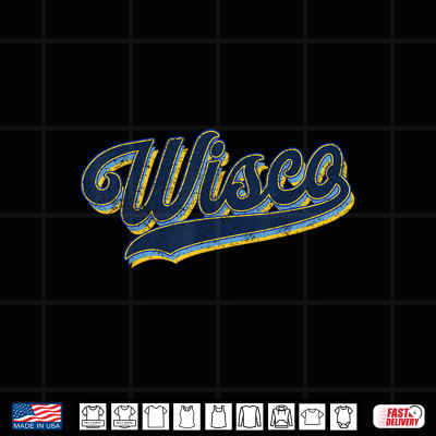 Design Vintage Wisco Classic Script City Connect State Connect Shirt