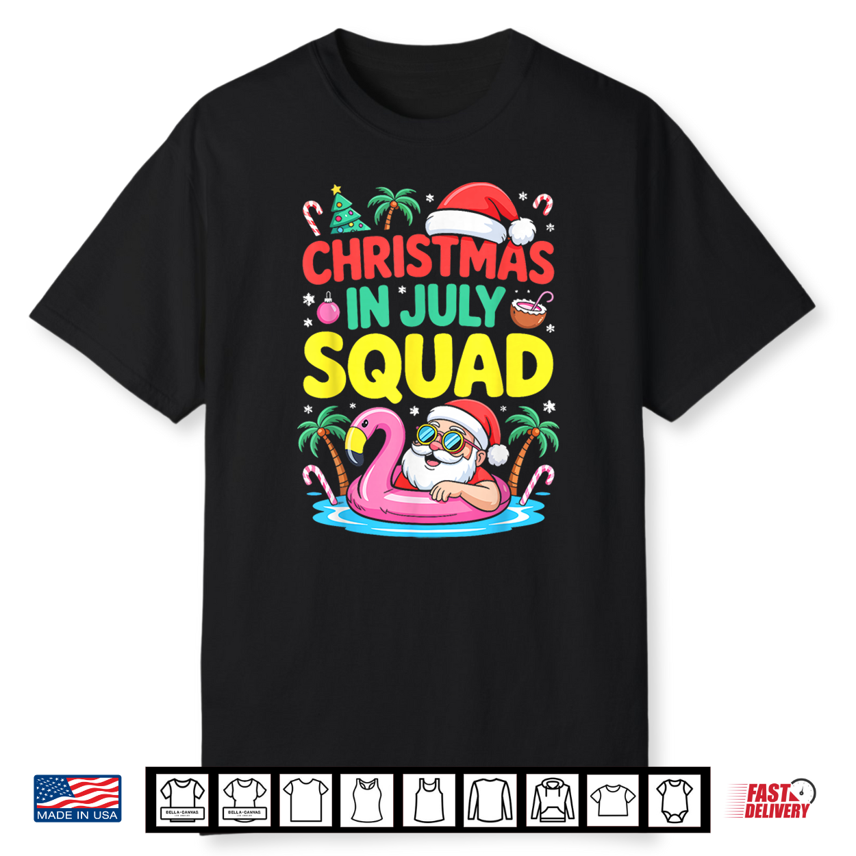 Christmas In July Squad Shirt Matching Family Christmas Shirt Christmas In July Squad Shirt Matching Family Christmas Shirt