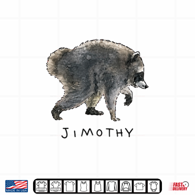 Funny Jimothy Trash Panda Watercolor Shirt 4 Design Funny Jimothy Trash Panda Watercolor Shirt