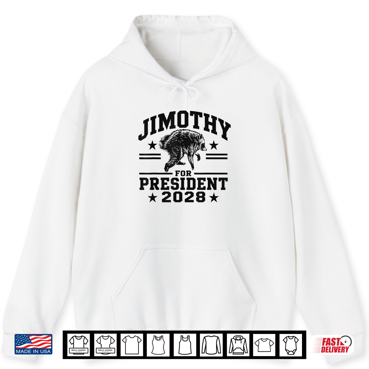 Jimothy For President Usa 2028 Viral Raccoon Meme Shirt