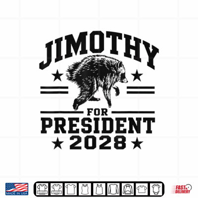 Design JIMOTHY for President USA 2028 Viral Raccoon Meme Shirt